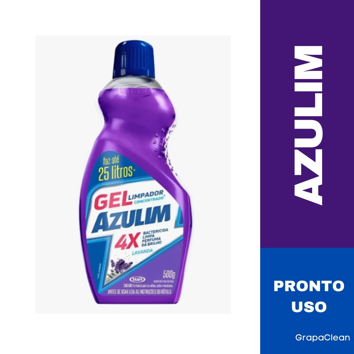 LIMPADOR GEL AZULIM LAVANDA 500G