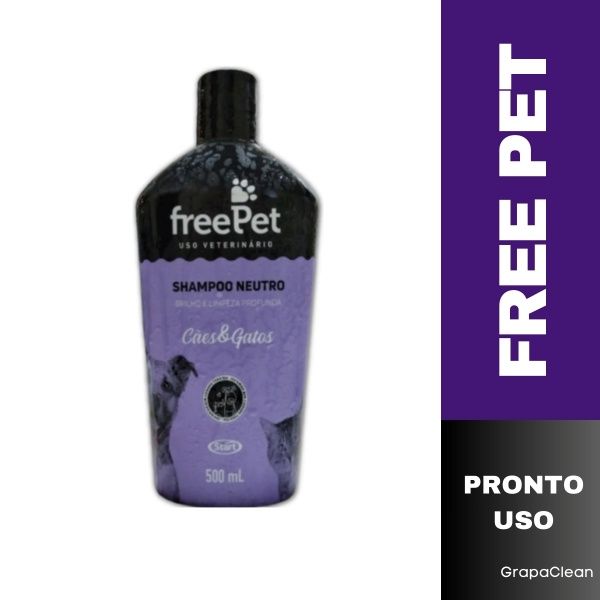 SHAMPOO NEUTRO FREE PET CAES E GATOS 500ML