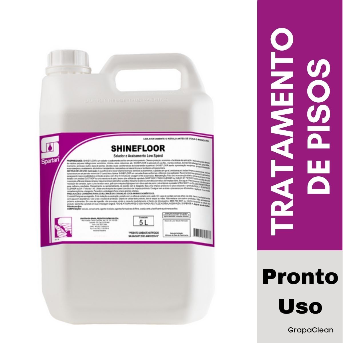 TRATAM DE PISOS SHINE FLOOR SPARTAN 5L