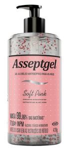 ALCOOL GEL 70 ASSEPTGEL SOFT PINK 420G
