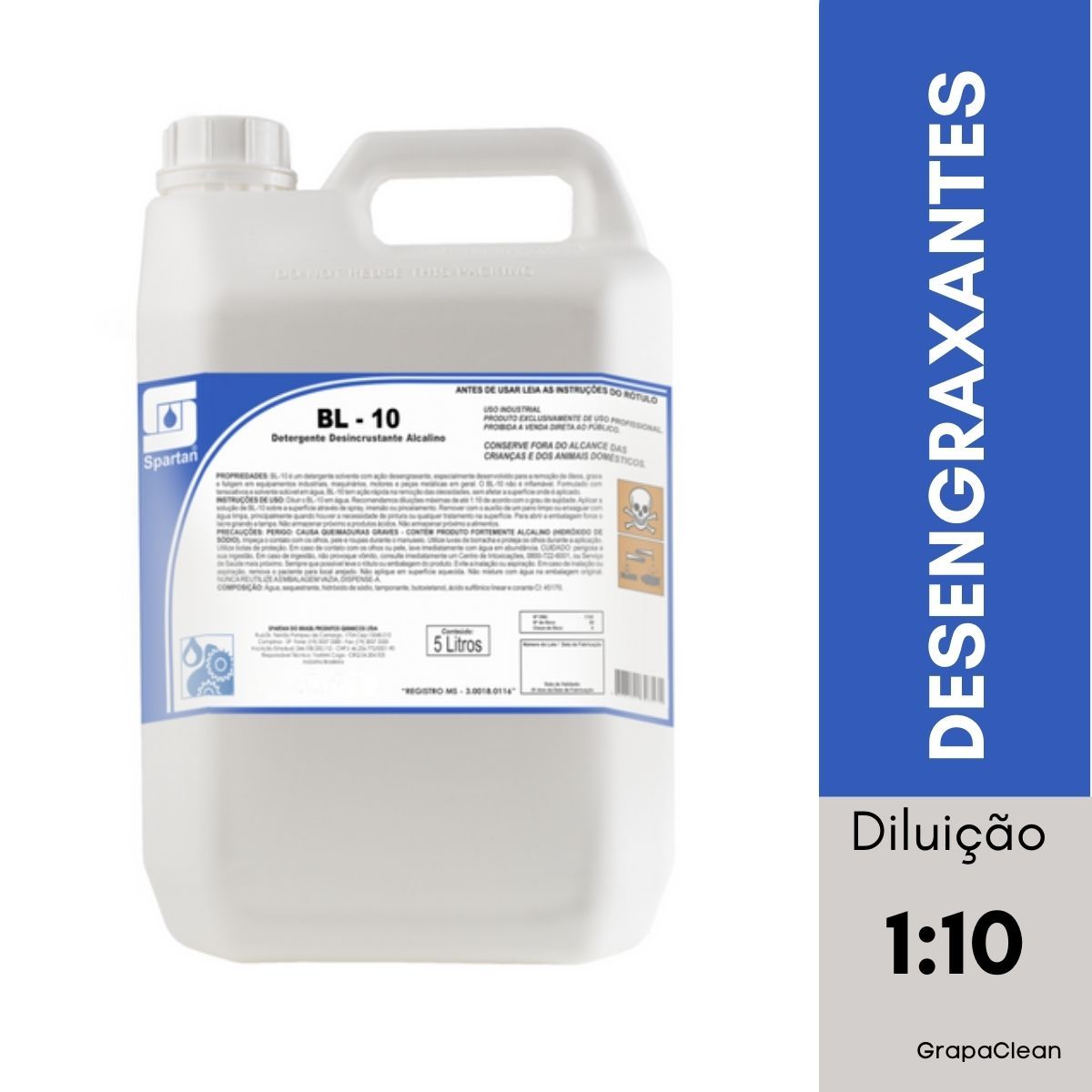 DETG DESENGRAX SPARTAN BL-10 5L