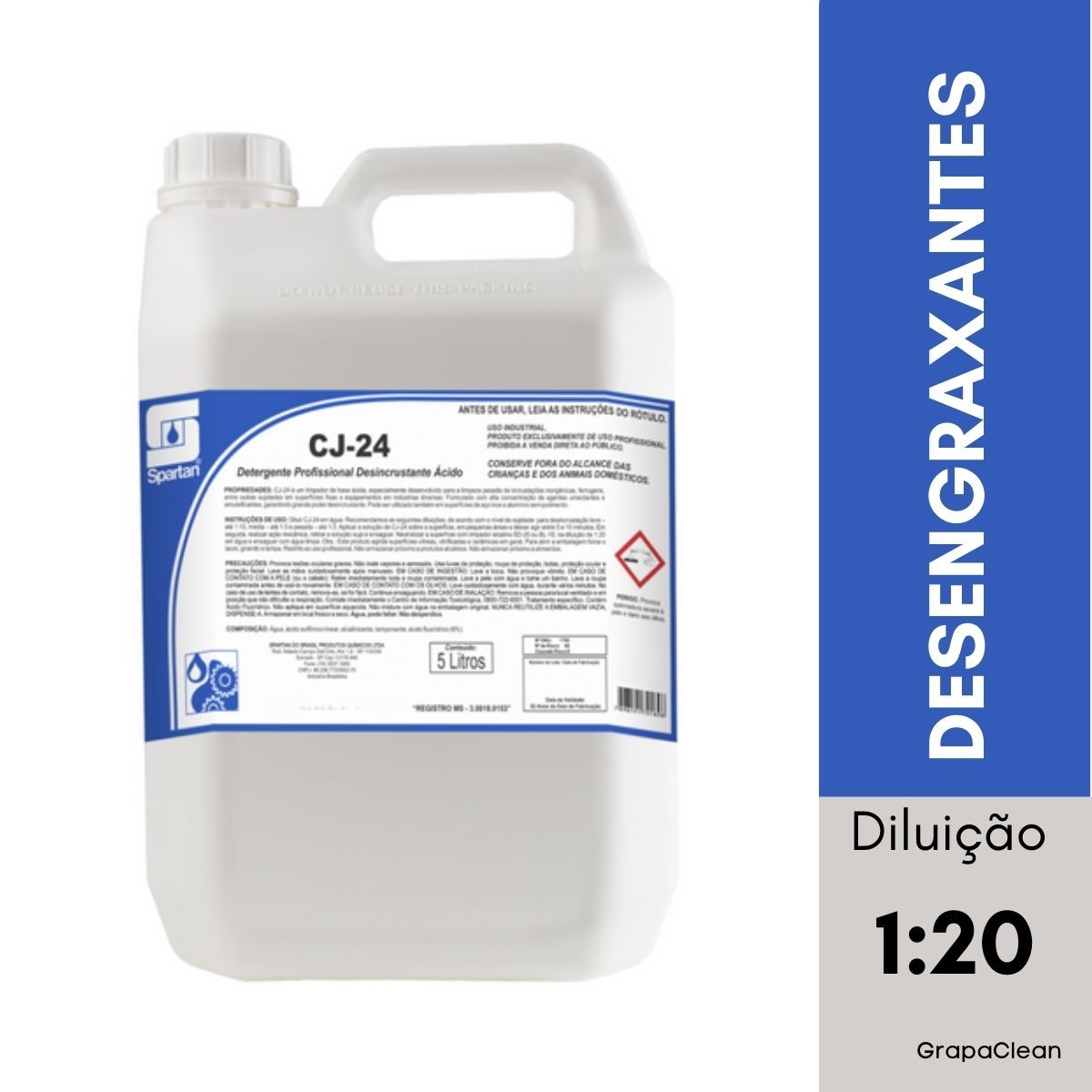 DETG DESINCRUST SPARTAN CJ-24 5L