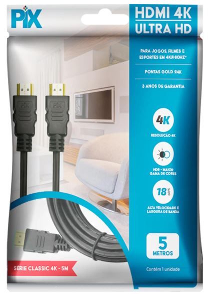 CABO HDMI 2.0 4K 5M PIX