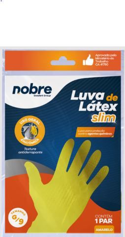 LUVA LATEX NOBRE SLIM AMA P